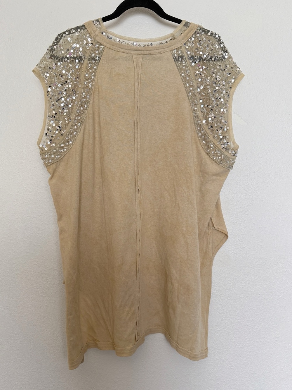 Free People By The Light Of The Moon Sequin Tank Top Boho Moon S - Picture 5 of 13